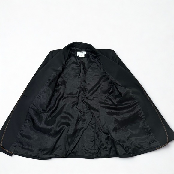 Vintage Tailored Black Blazer Size S Made in France French Chic Quiet Luxury EUC - Picture 5 of 10